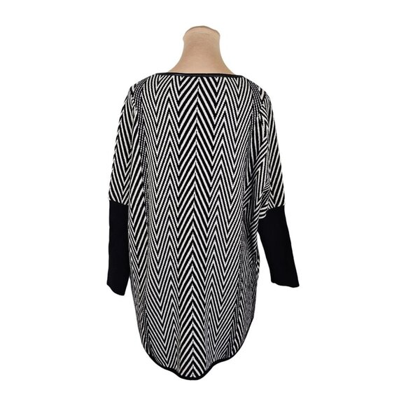 Nordstrom Collection 100% Cashmere Striped Front Pocket Sweater Sz M - Picture 5 of 7